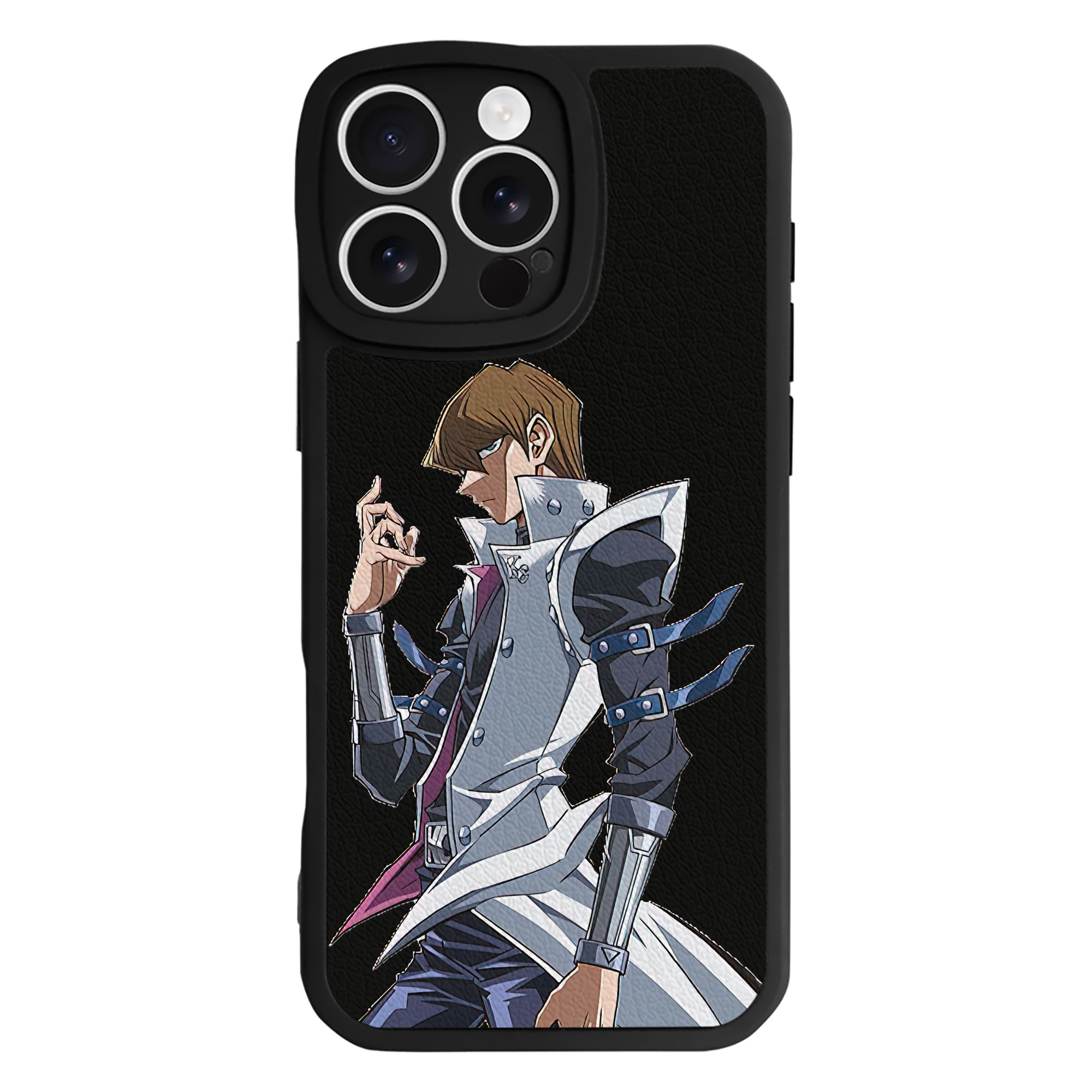 遊☆戯☆王 Yu-Gi-Oh! 【iPhone 16シリーズ対応】シリコンスマホケース（レザー調） 材質：シリコン